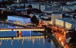 Kulturmeile an der Donau in Linz